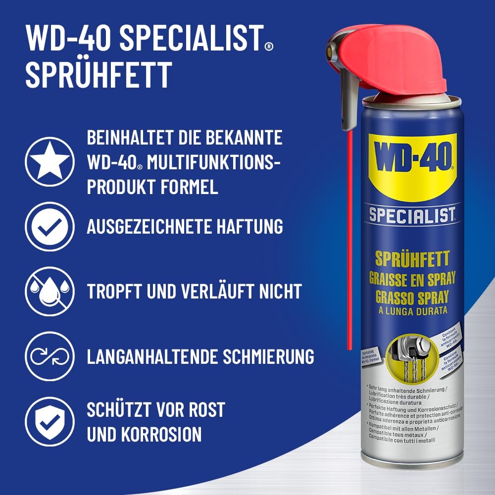 WD-40 SPECIALIST Sprühfett Schmierstoff Schmiermittel Spray 3x300ml