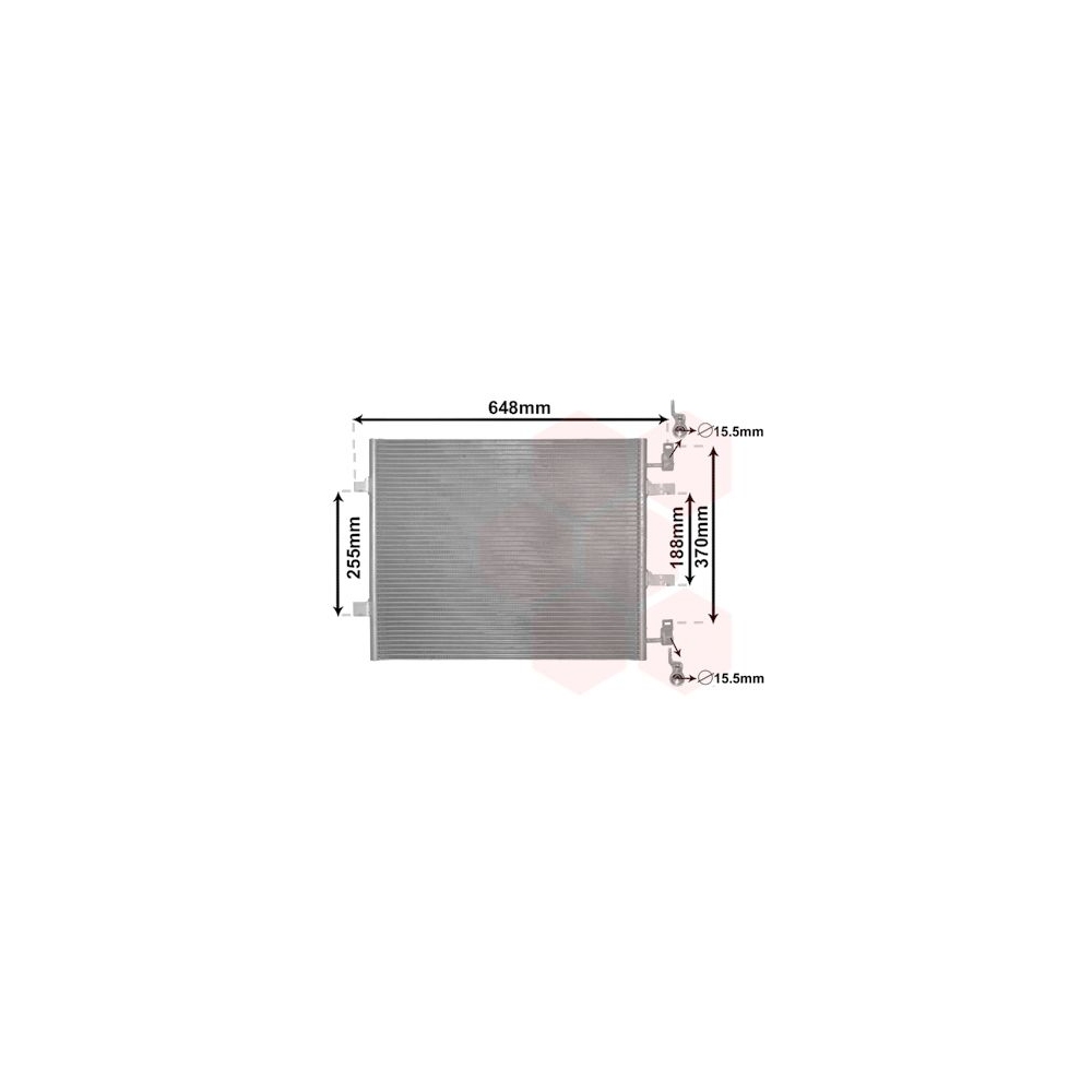 Kondensator, Klimaanlage VAN WEZEL 43005459 für RENAULT