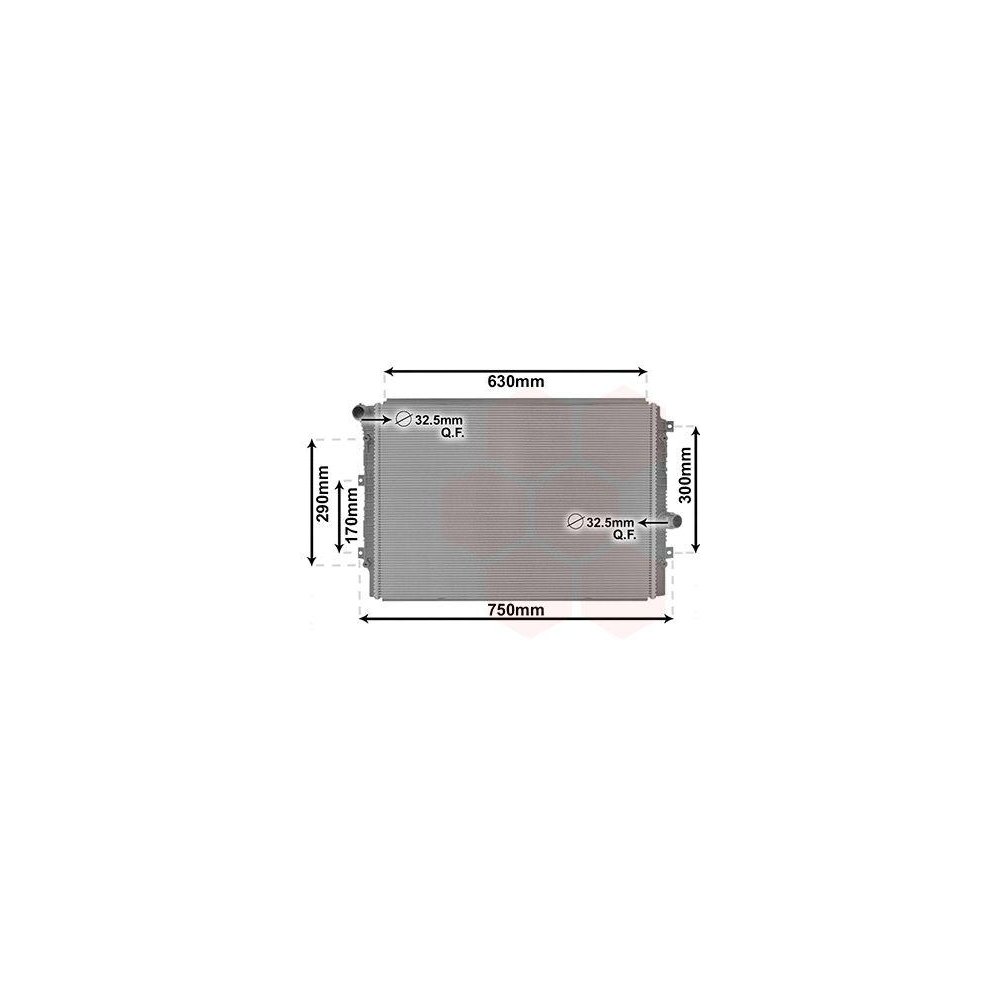 Kühler, Motorkühlung VAN WEZEL 58012713 für VW