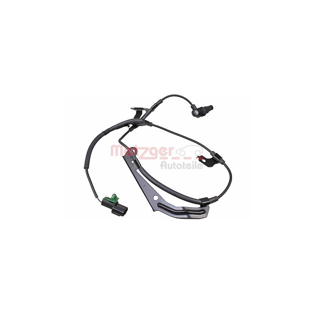 Sensor, Raddrehzahl METZGER 09001459 für MITSUBISHI, Vorderachse links