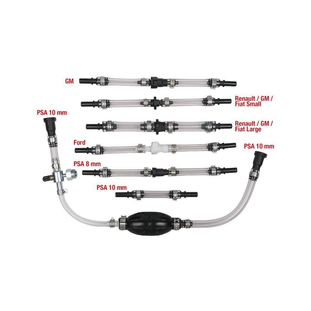 Entlüftungswerkzeugsatz, Kraftstoffsystem KS TOOLS 150.9030 für