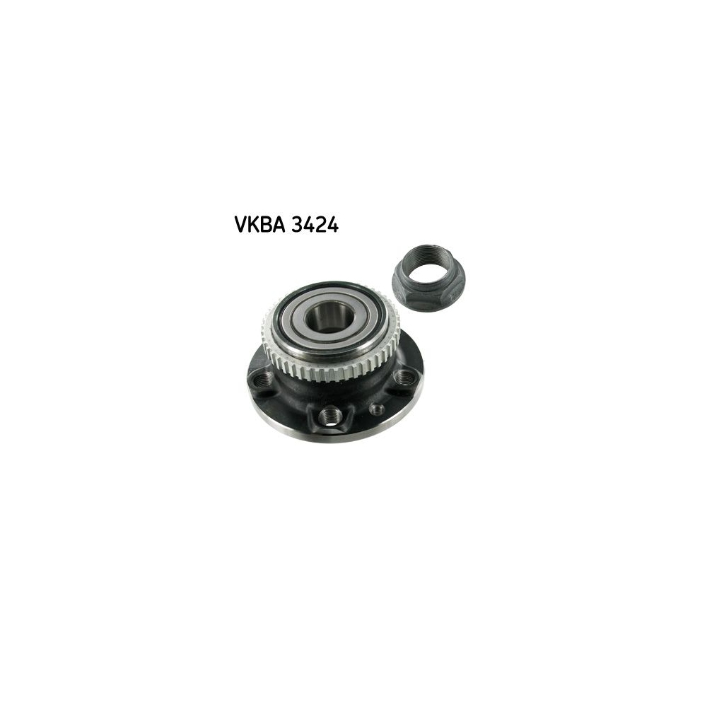 Radlagersatz SKF VKBA 3424 für CITROËN FIAT LANCIA PEUGEOT, Hinterachse