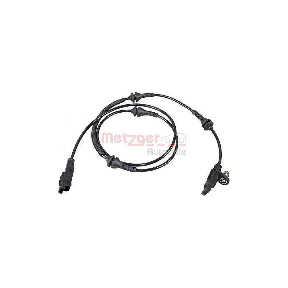 Sensor, Raddrehzahl METZGER 09001465 für CITROËN/PEUGEOT, Vorderachse