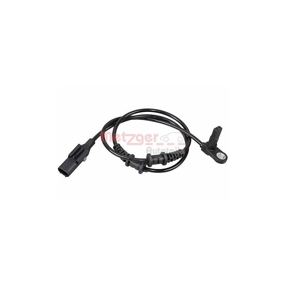 Sensor, Raddrehzahl METZGER 09001466 für MERCEDES-BENZ, Vorderachse