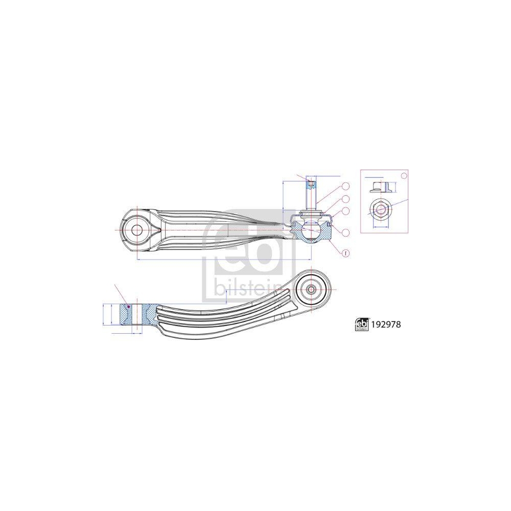 Stange/Strebe, Stabilisator FEBI BILSTEIN 192978 für AUDI SEAT SKODA VW CUPRA