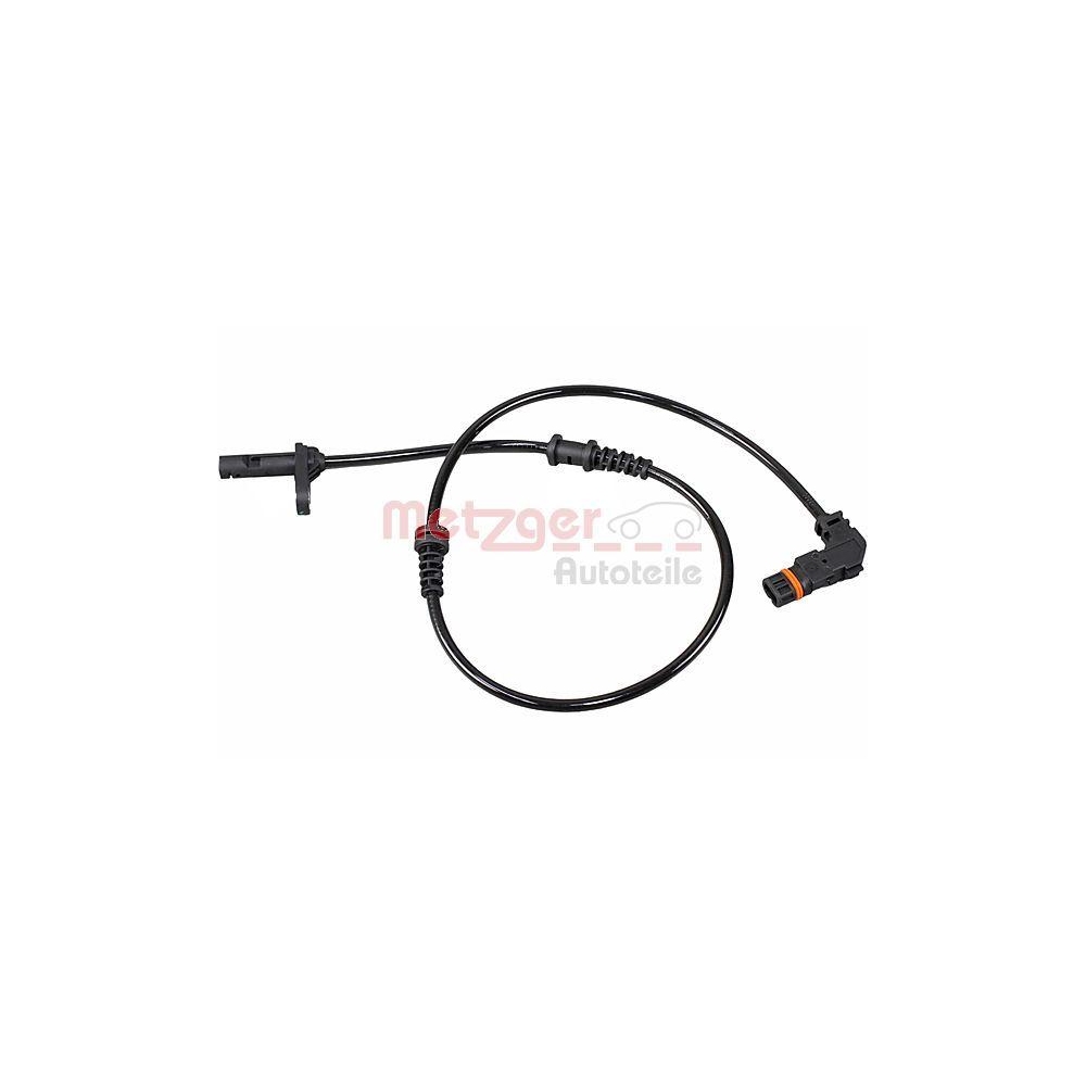 Sensor, Raddrehzahl METZGER 09001469 f&uuml;r MERCEDES-BENZ, Vorderachse