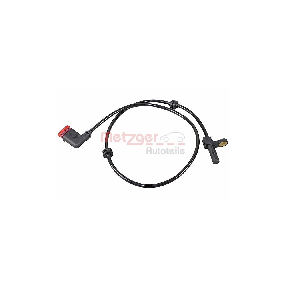 Sensor, Raddrehzahl METZGER 09001472 GREENPARTS für MERCEDES-BENZ, Hinterachse