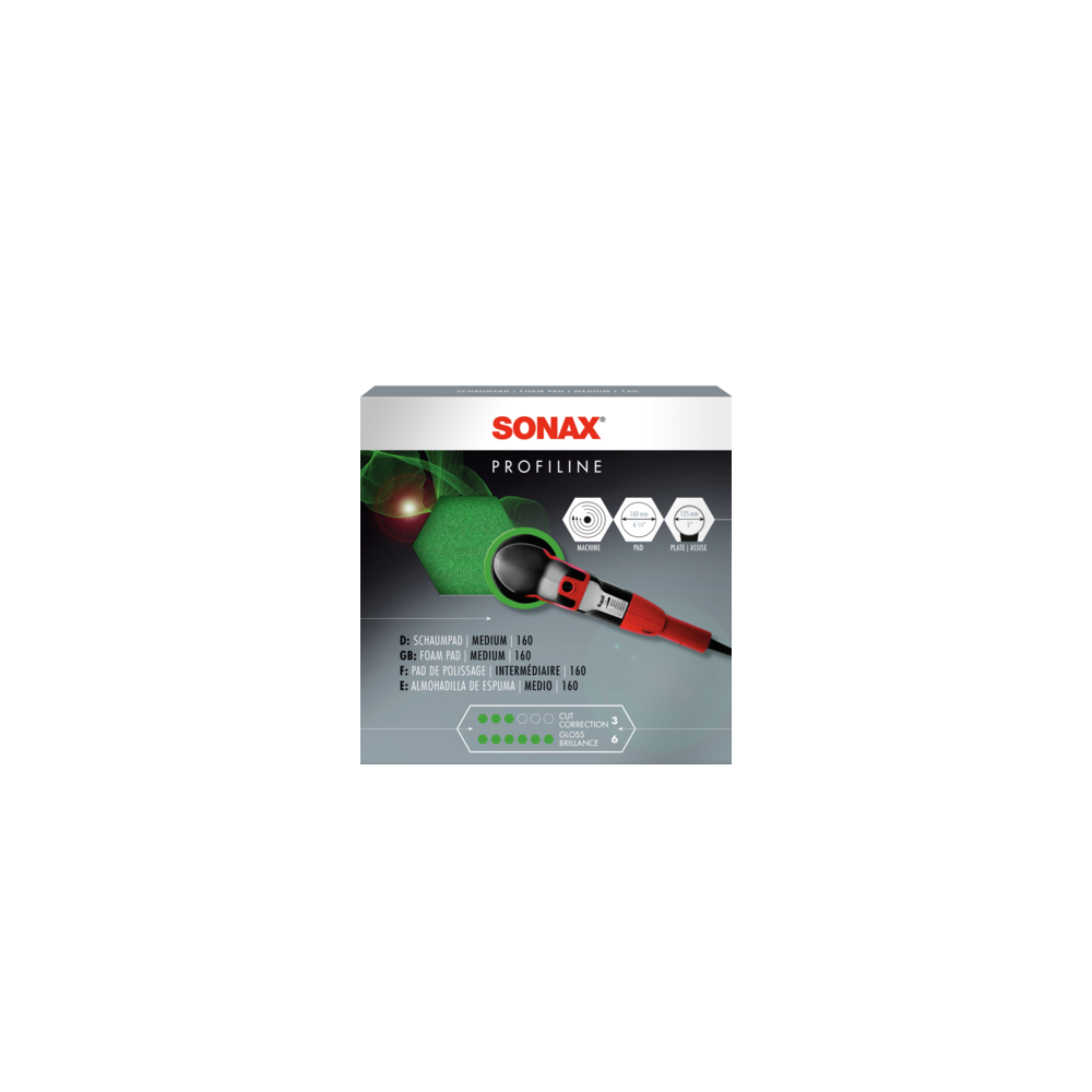 SONAX 04930000 Schaumpad medium 160 1x