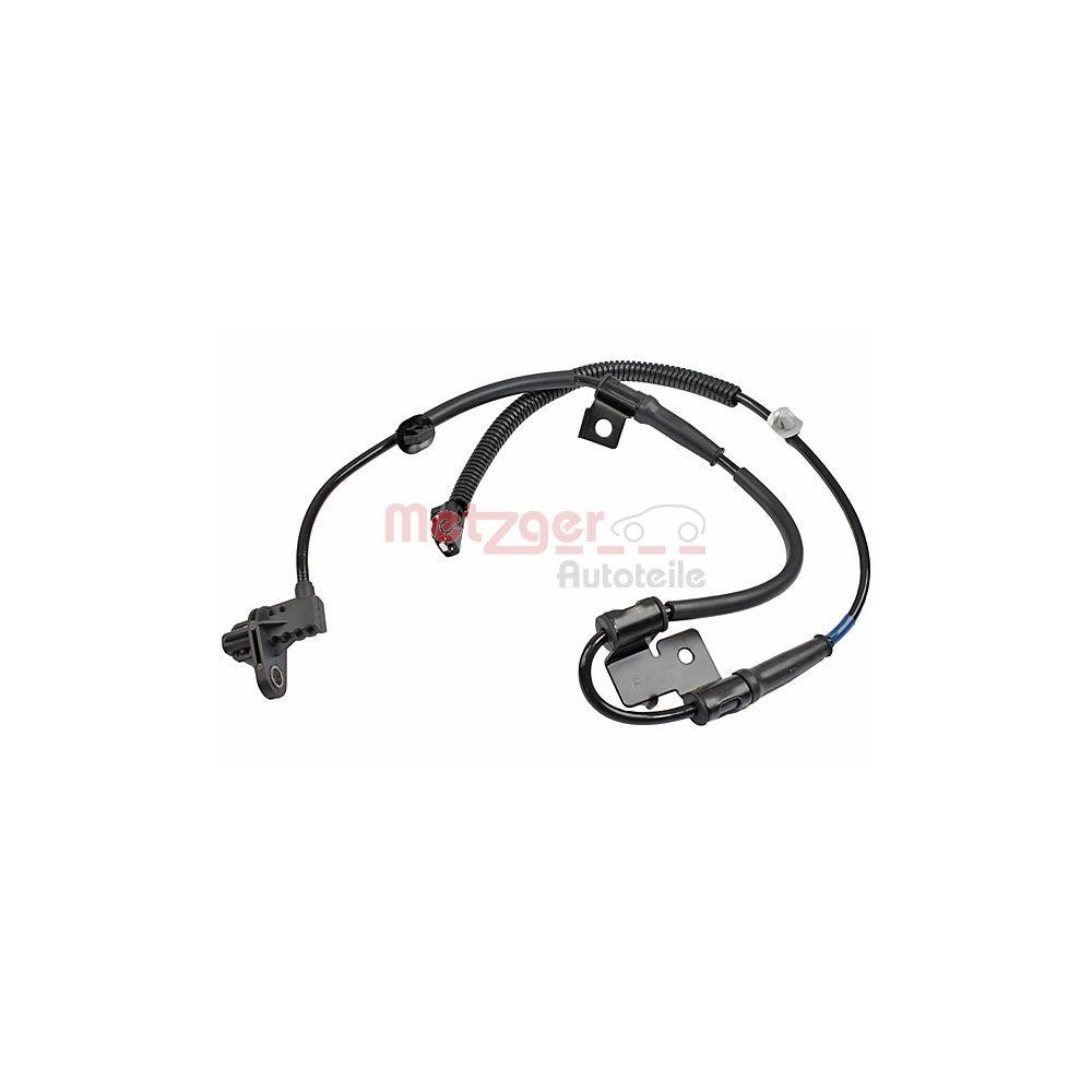 Sensor, Raddrehzahl METZGER 09001479 für HYUNDAI, Vorderachse rechts