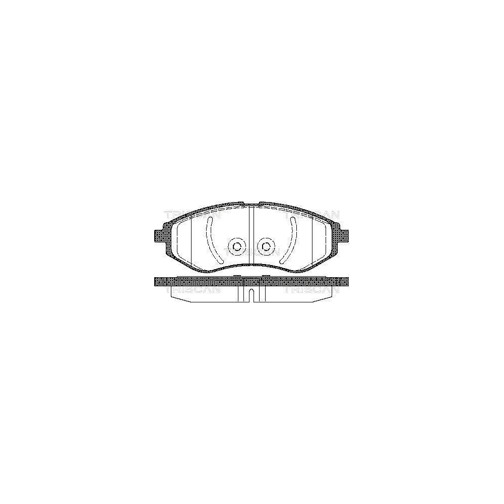 Bremsbelagsatz, Scheibenbremse TRISCAN 8110 21005 für CHEVROLET DAEWOO