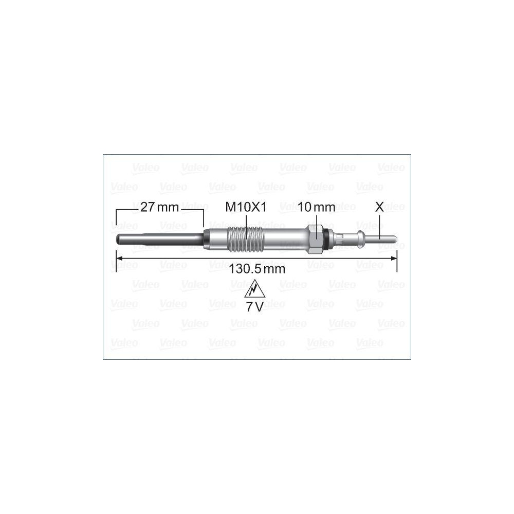 Glühkerze VALEO 345249 für MERCEDES-BENZ