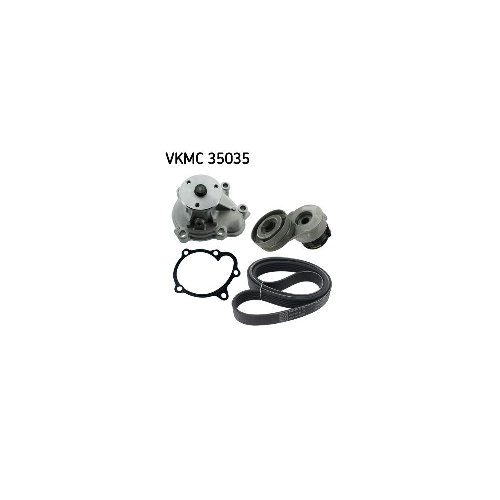 Wasserpumpe + Keilrippenriemensatz SKF VKMC 35035 für HONDA OPEL VAUXHALL