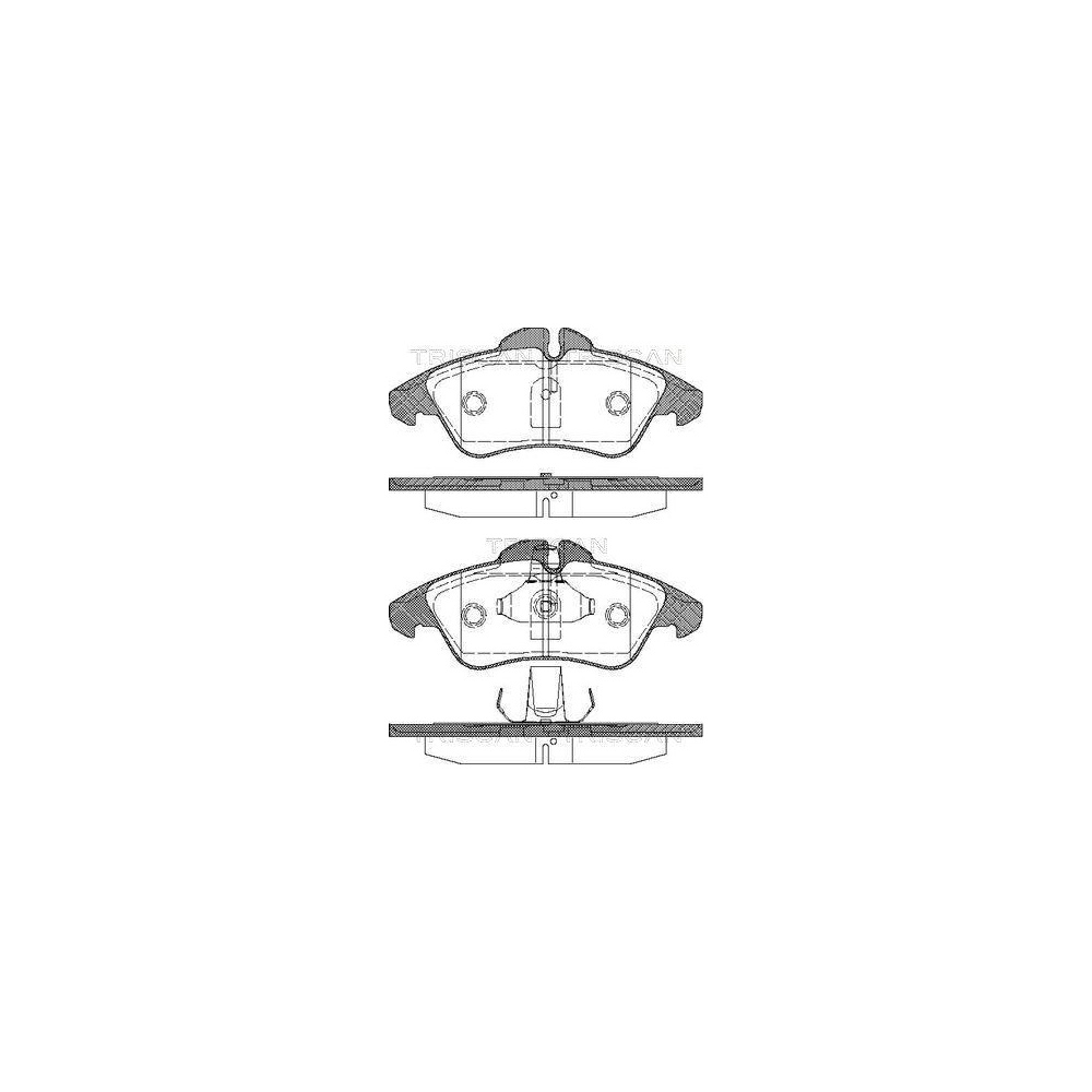 Bremsbelagsatz, Scheibenbremse TRISCAN 8110 23008 für MERCEDES-BENZ VW