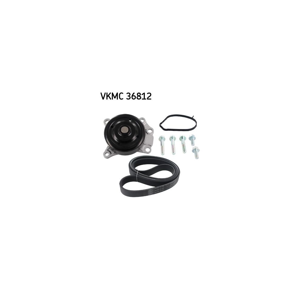 Wasserpumpe + Keilrippenriemensatz SKF VKMC 36812 für CITROËN DAIHATSU PEUGEOT