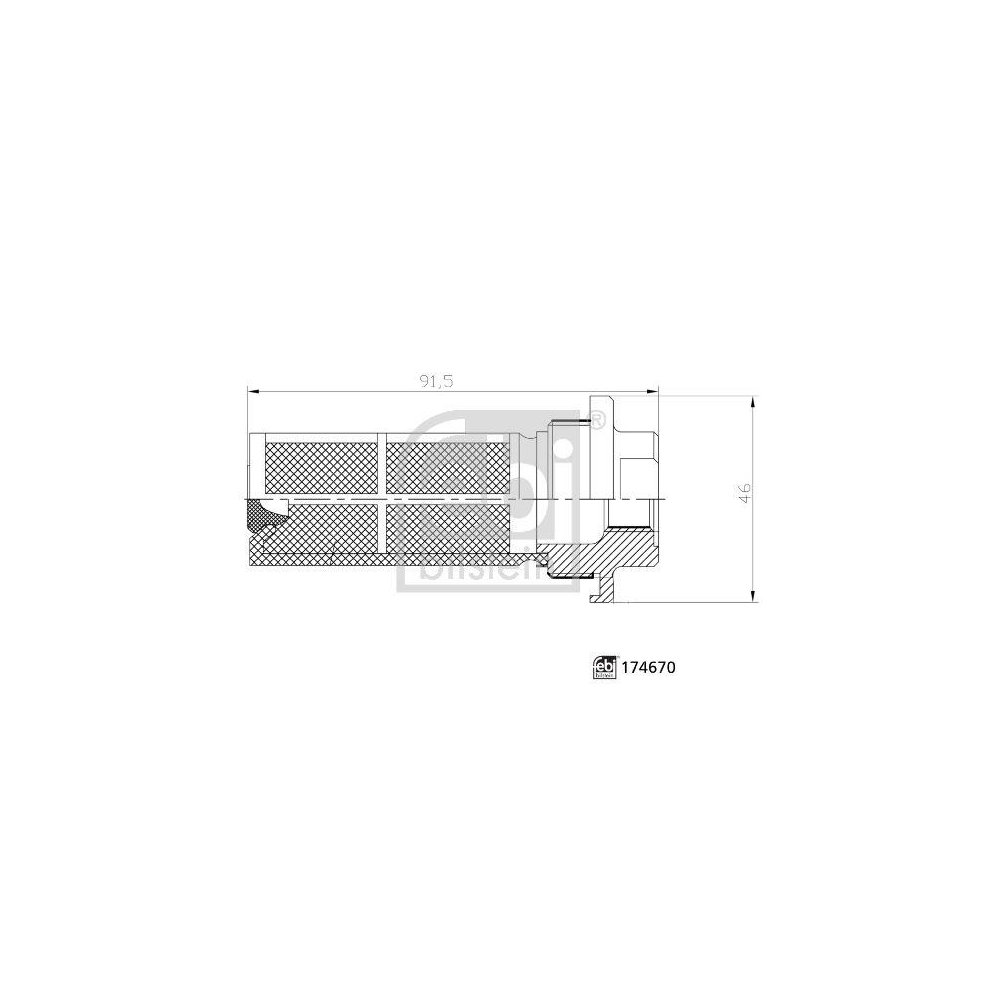 Febi Bilstein 174670 Kraftstofffilter, 1 Stück