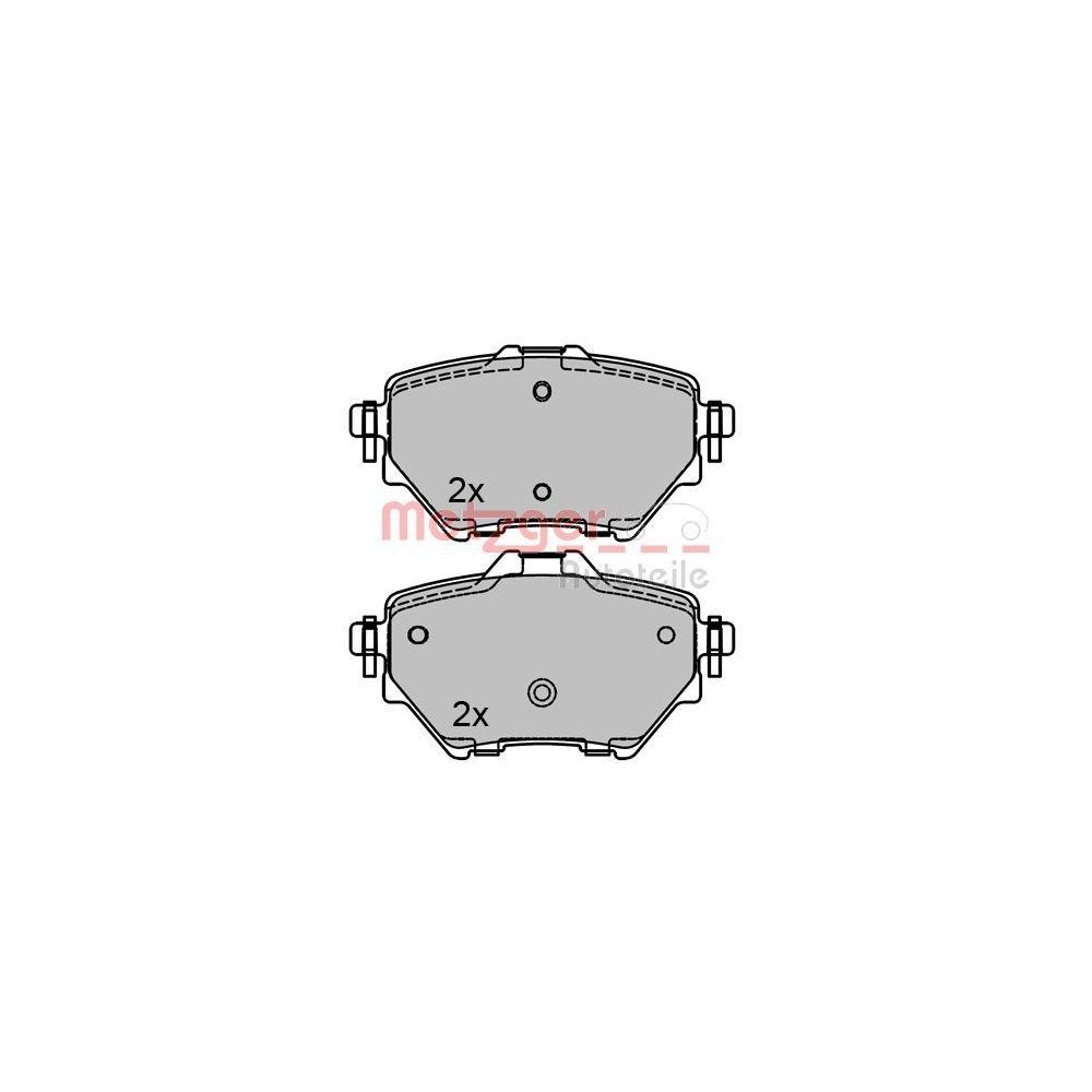 Bremsbelagsatz, Scheibenbremse METZGER 1170798 GREENPARTS für CITROËN PEUGEOT