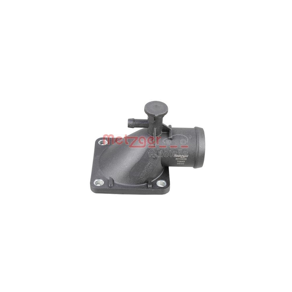 Kühlmittelflansch METZGER 4010226 für VW, Thermostat, oben