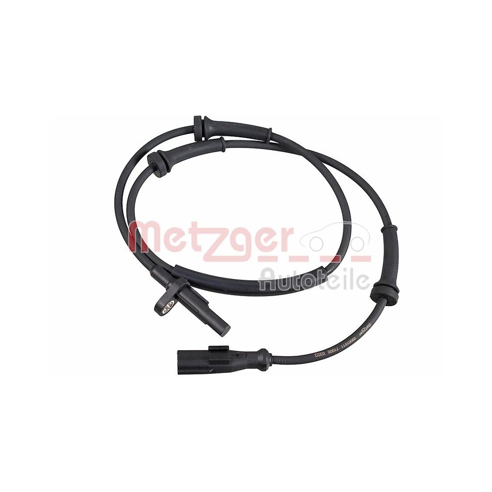 Sensor, Raddrehzahl METZGER 09001511 für FIAT NISSAN OPEL RENAULT GENERAL MOTORS