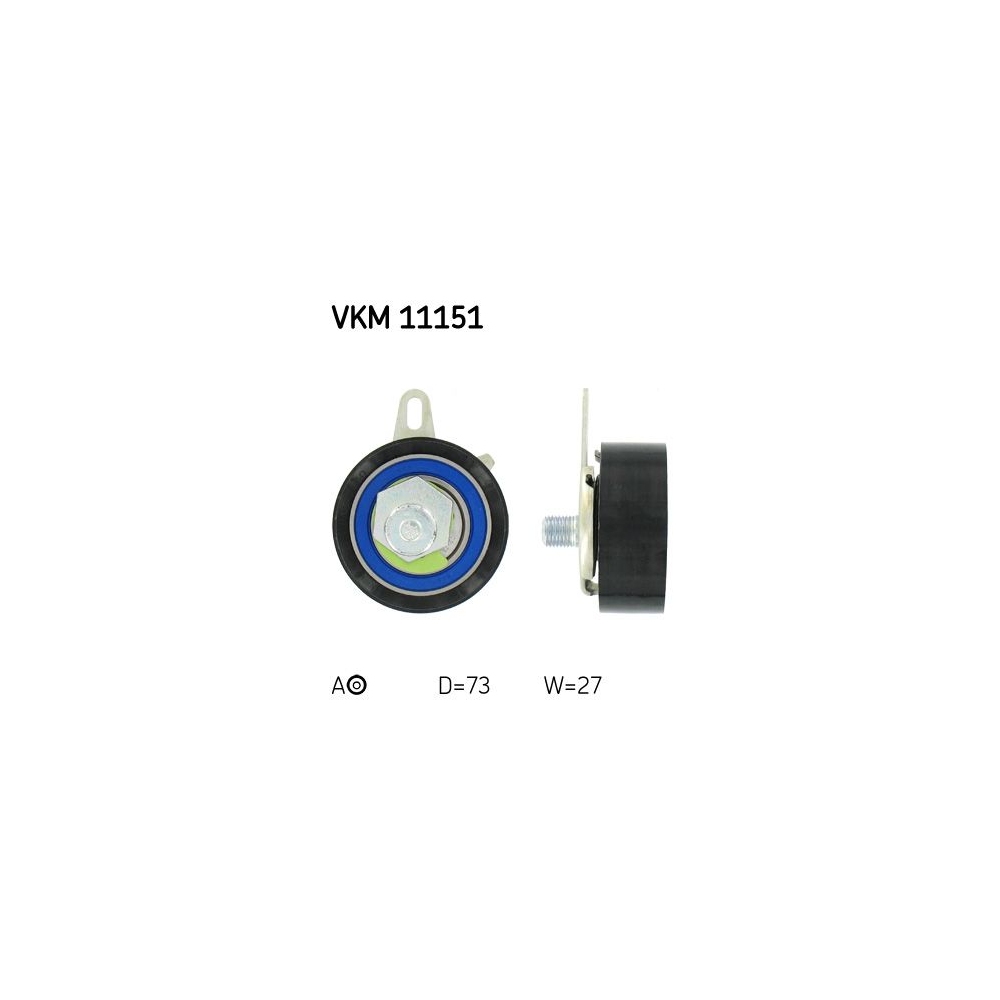 Spannrolle, Zahnriemen SKF VKM 11151 für AUDI VW, oben