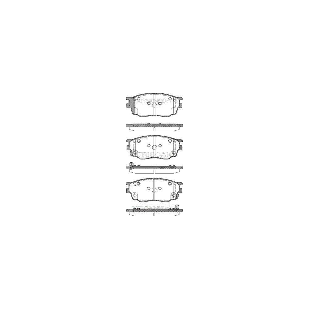 Bremsbelagsatz, Scheibenbremse TRISCAN 8110 50012 für MAZDA, Vorderachse