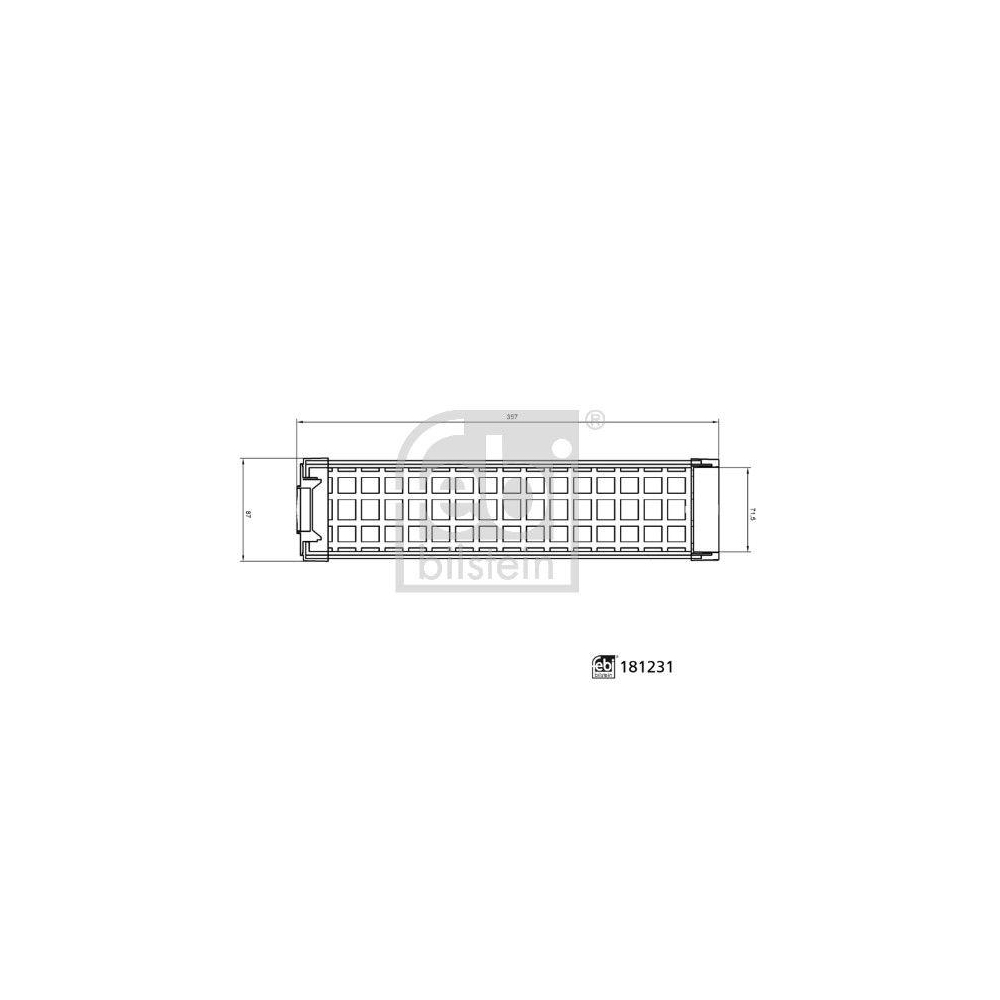 Luftfilter FEBI BILSTEIN 181231 für MASSEY FERGUSON LIEBHERR DEUTZ-FAHR FENDT