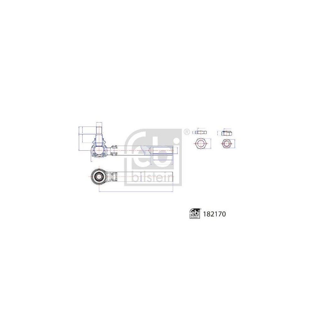 Spurstangenkopf FEBI BILSTEIN 182170 ProKit für RENAULT STEYR CASE IH CLAAS