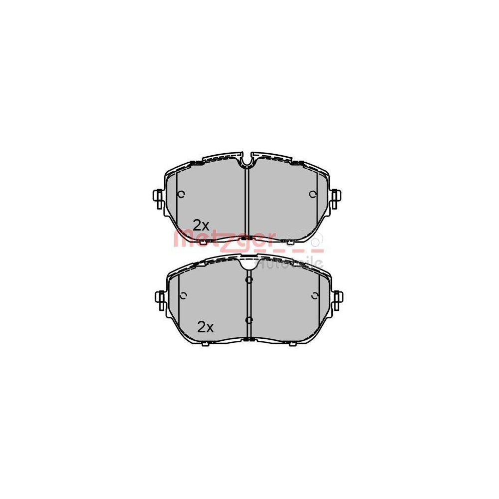 Bremsbelagsatz, Scheibenbremse METZGER 1170821 GREENPARTS für PEUGEOT