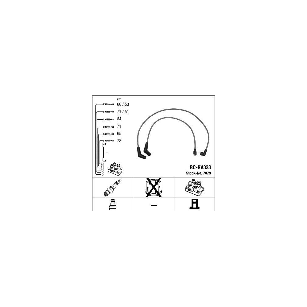 Zündleitungssatz NGK 7079 für