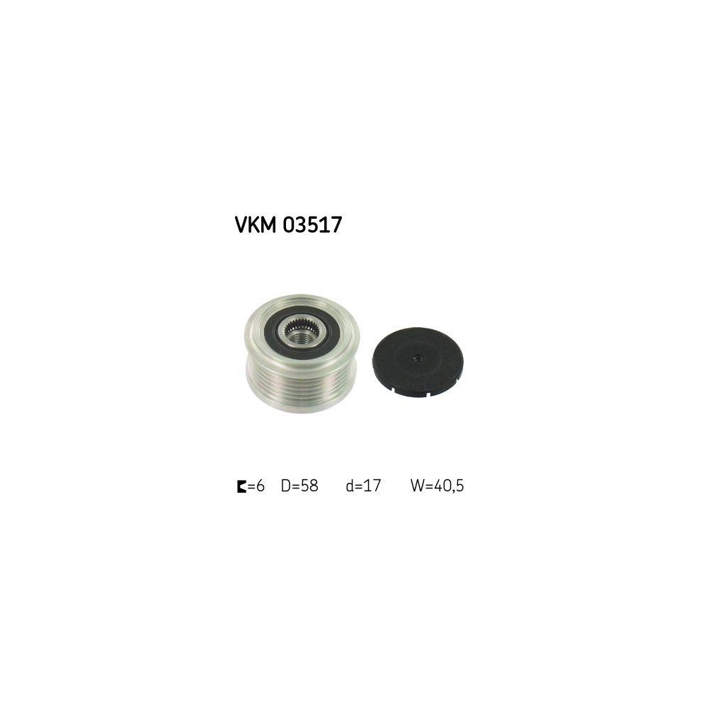 Generatorfreilauf SKF VKM 03517 für OPEL VAUXHALL