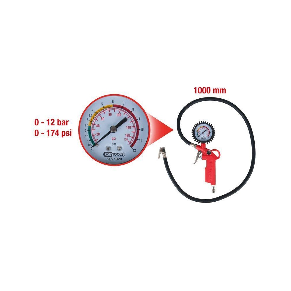 Druckluftreifenprüfer/-füller KS TOOLS 515.1920