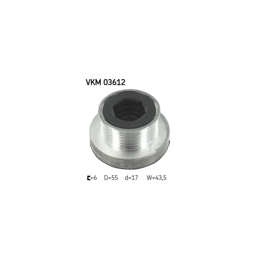 Generatorfreilauf SKF VKM 03612 für RENAULT