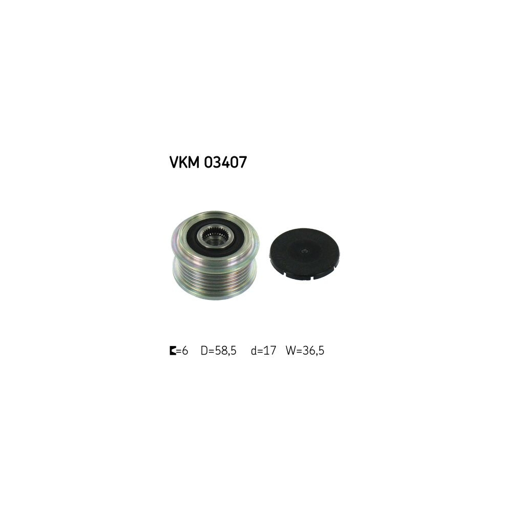 Generatorfreilauf SKF VKM 03407 für FIAT