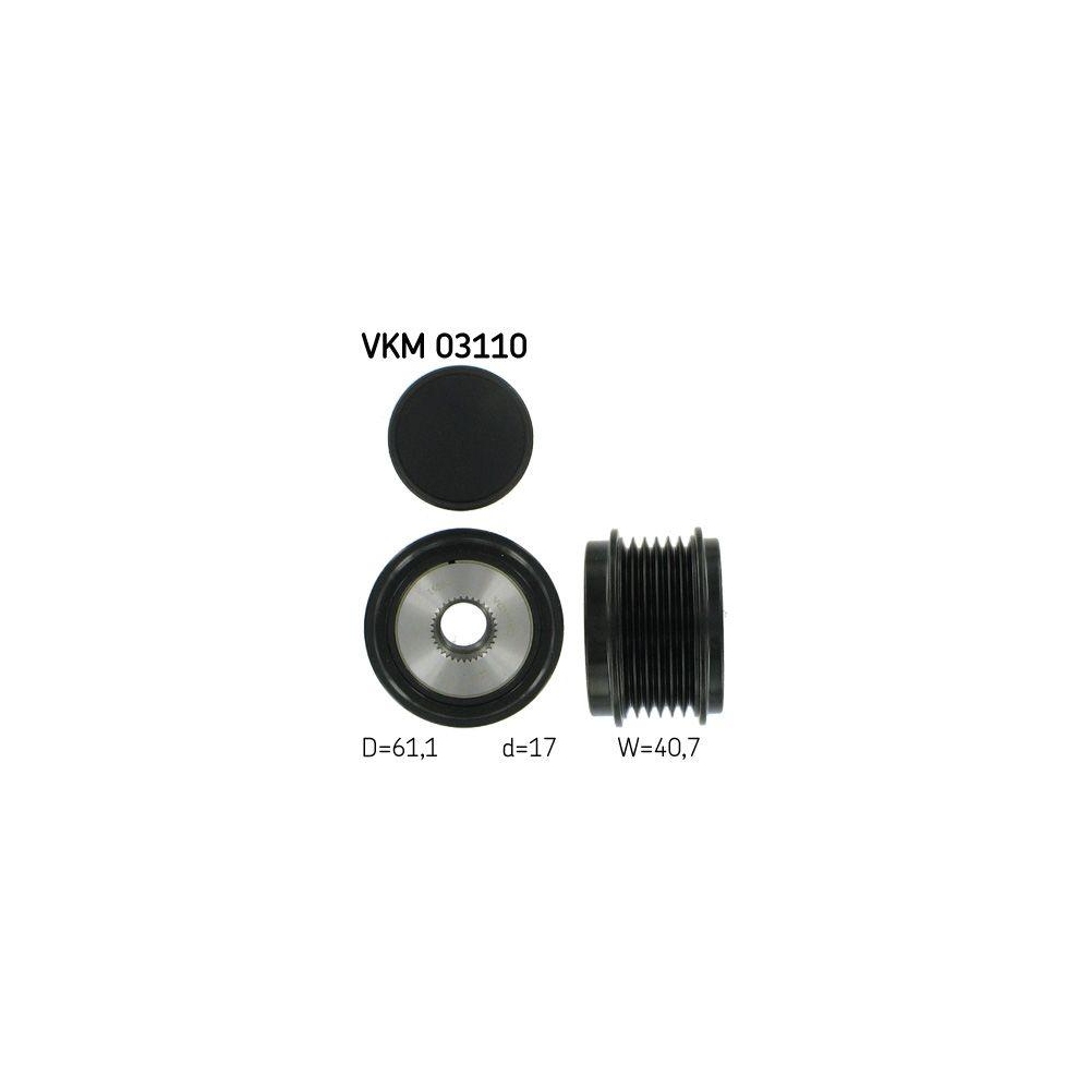 Generatorfreilauf SKF VKM 03110 für AUDI SEAT SKODA VW