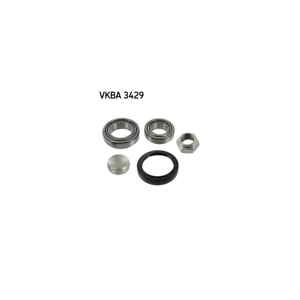 Radlagersatz SKF VKBA 3429 für CITROËN FIAT PEUGEOT VW, Hinterachse