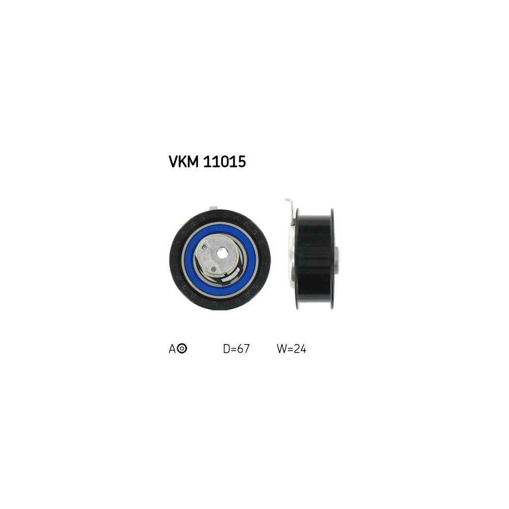 Spannrolle, Zahnriemen SKF VKM 11015 für AUDI SEAT VW, links