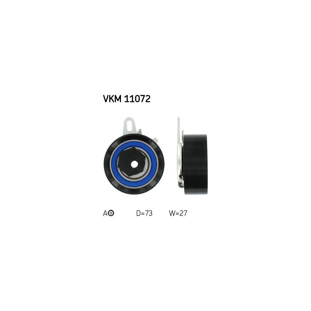 Spannrolle, Zahnriemen SKF VKM 11072 für AUDI VW, links, oben