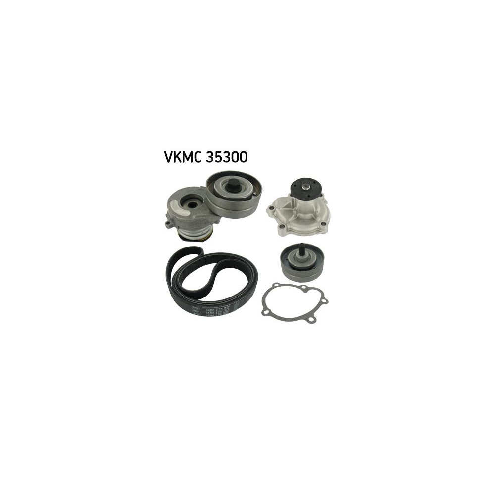 Wasserpumpe + Keilrippenriemensatz SKF VKMC 35300 für AUDI HONDA OPEL SEAT SKODA