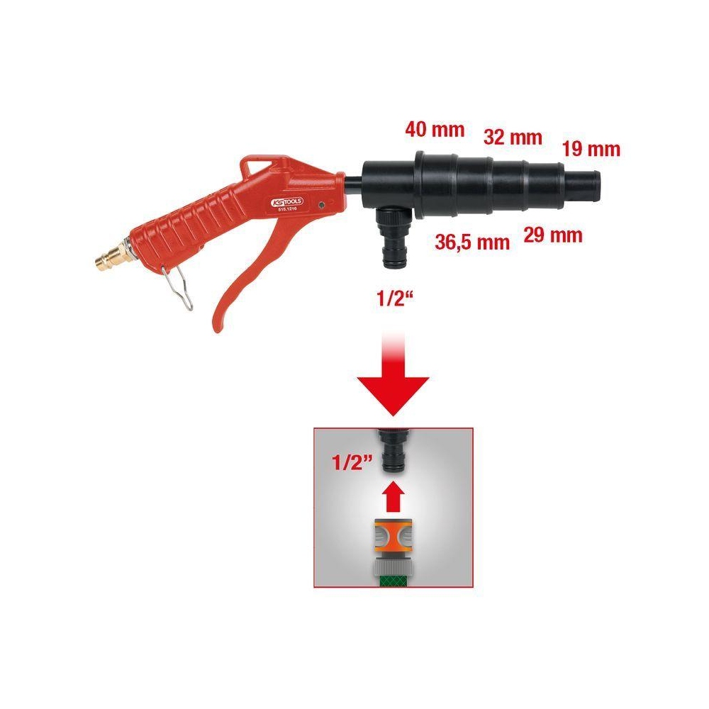 Druckluftpistole KS TOOLS 515.1216 für