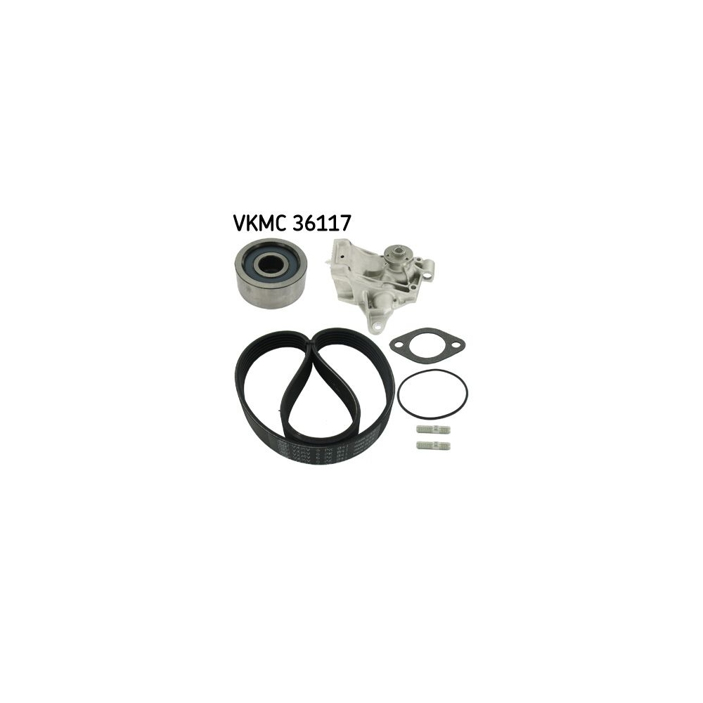 Wasserpumpe + Keilrippenriemensatz SKF VKMC 36117 für OPEL RENAULT VAUXHALL