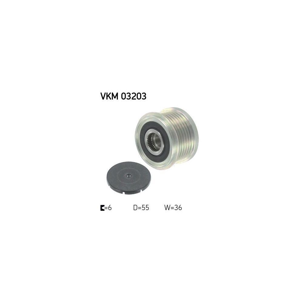 Generatorfreilauf SKF VKM 03203 für CITROËN FIAT PEUGEOT