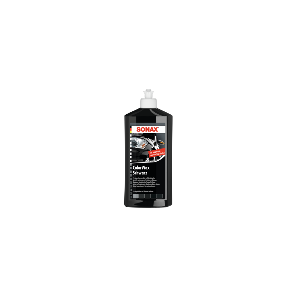 SONAX 02982000 Colorwax Schwarz 1x500ml