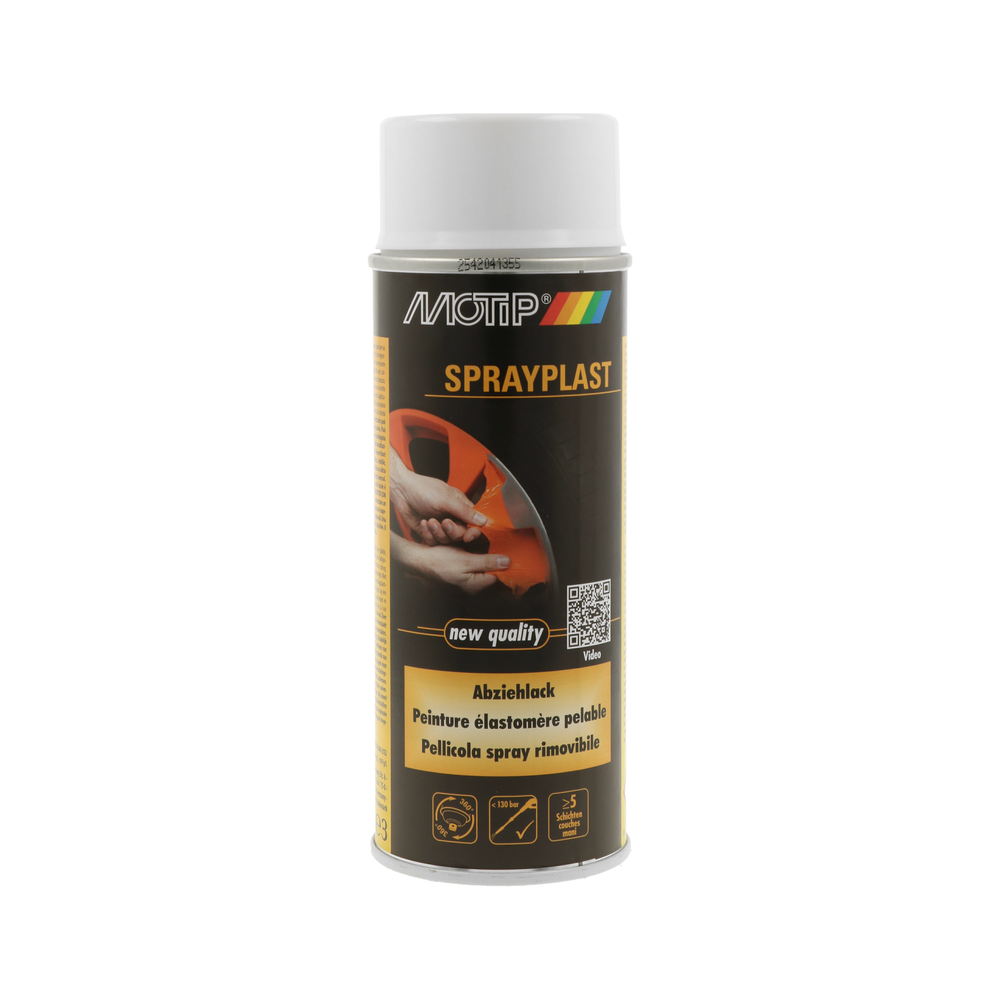 Motip Sprayplast weiß seidenglanz Felgenfolie 400 ml Sprühfolie 396533