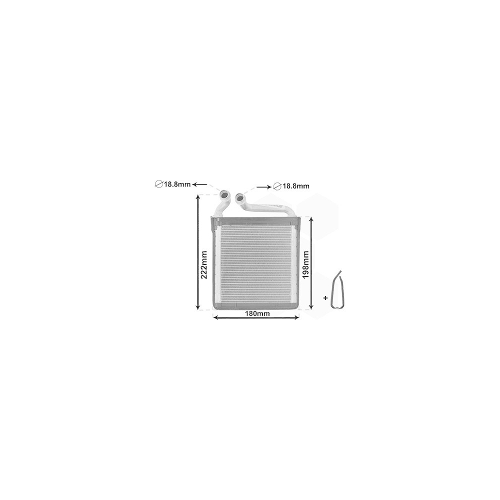 Wärmetauscher, Innenraumheizung VAN WEZEL 58006256 *** IR PLUS *** für VW