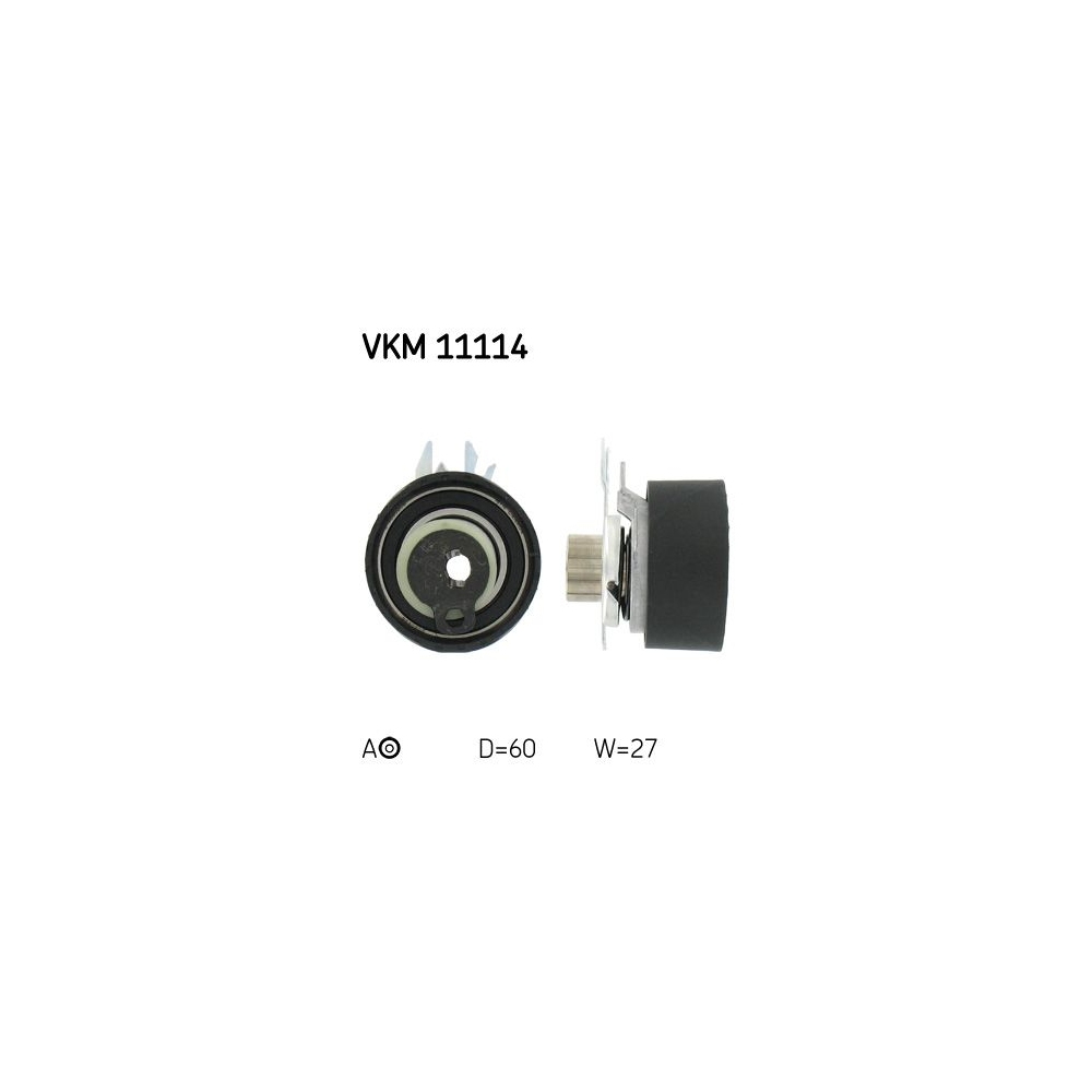 Spannrolle, Zahnriemen SKF VKM 11114 für AUDI SEAT SKODA VW, links unten