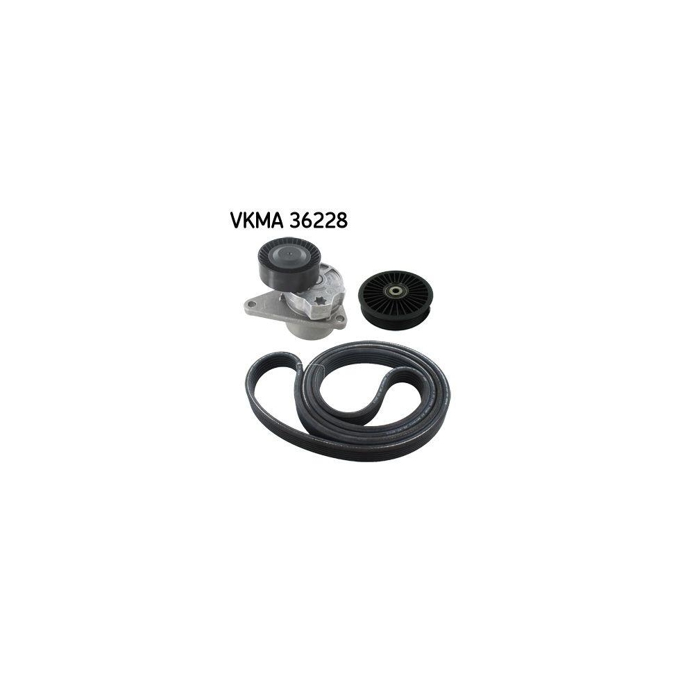 Keilrippenriemensatz SKF VKMA 36228 für ISUZU OPEL RENAULT VAUXHALL VOLVO