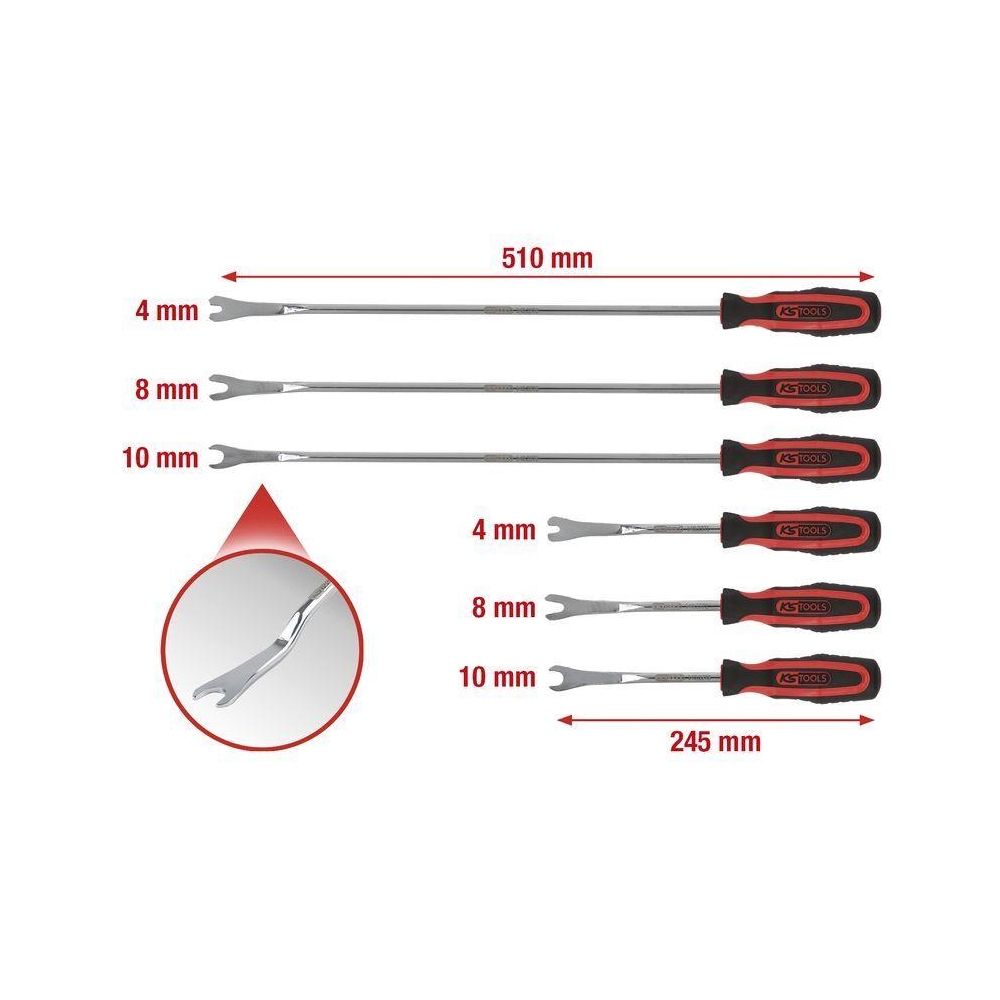 Demontagewerkzeug, Halteclip-Karosserie KS TOOLS 140.2370