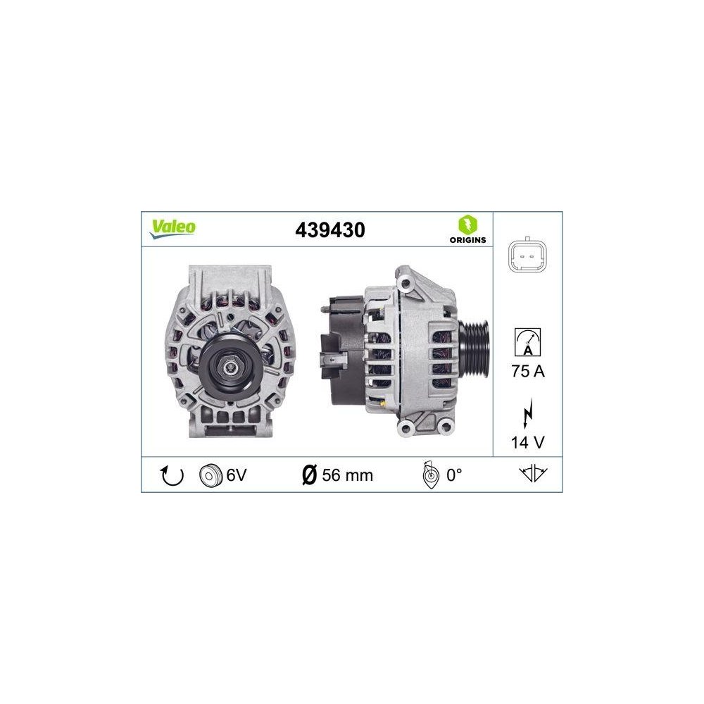 Generator VALEO 439430 NEW ORIGINAL PART für NISSAN RENAULT VOLVO DACIA