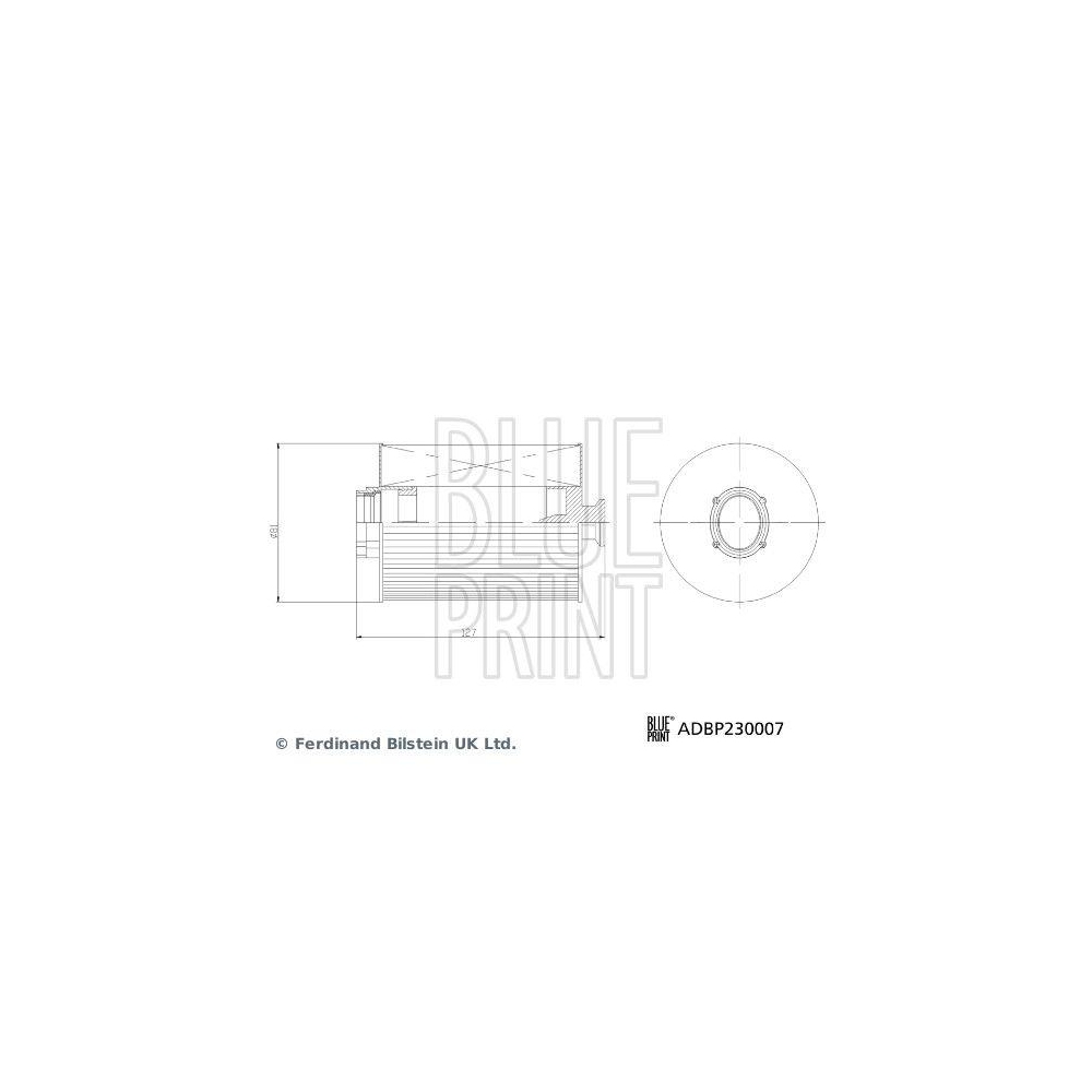 Blue Print 1x ADBP230007BP Kraftstofffilter