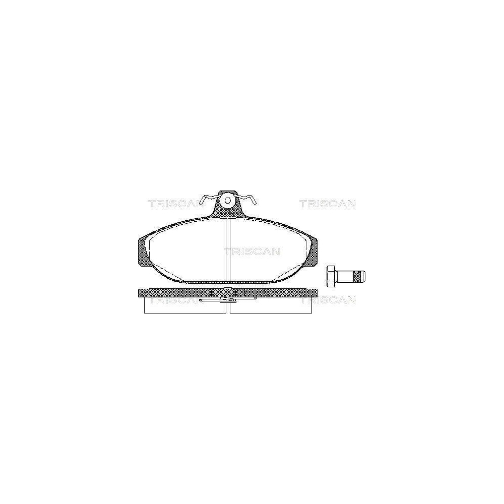 Bremsbelagsatz, Scheibenbremse TRISCAN 8110 27150 für VOLVO, Vorderachse