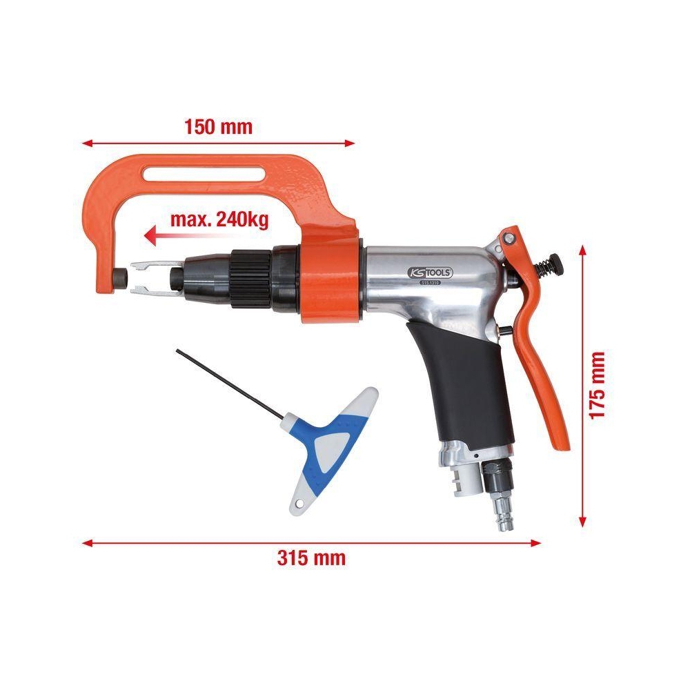 Bohrmaschine (Druckluft) KS TOOLS 515.1310 für